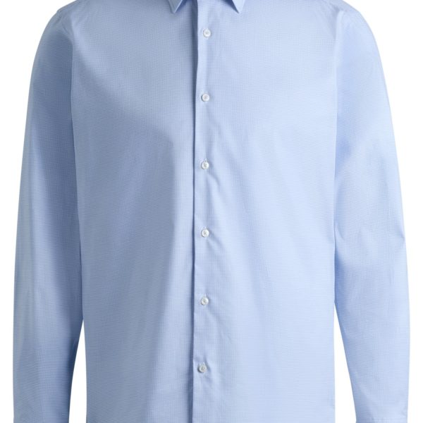 Chemise Regular en coton stretch Pepita facile à repasser – Hugo Boss