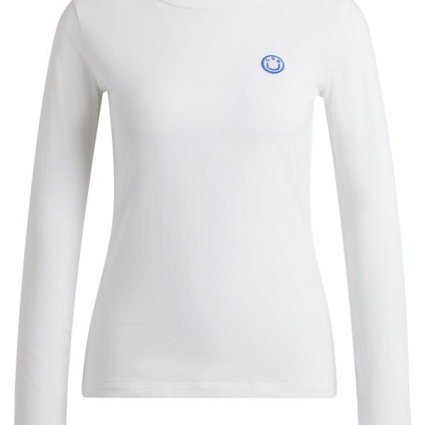 Haut en jersey de coton avec badge logoté Happy HUGO – Hugo Boss