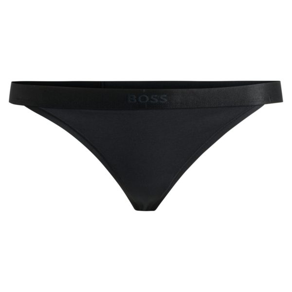 String en coton mélangé avec taille logotée – Hugo Boss