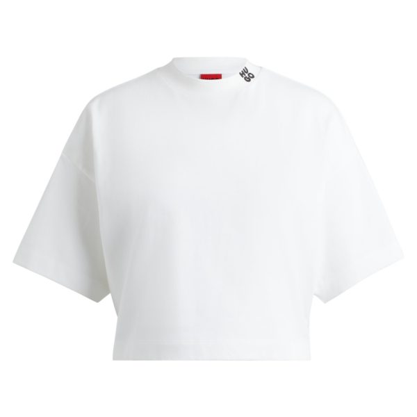 T-shirt court décontracté en jersey de coton à logo revisité – Hugo Boss