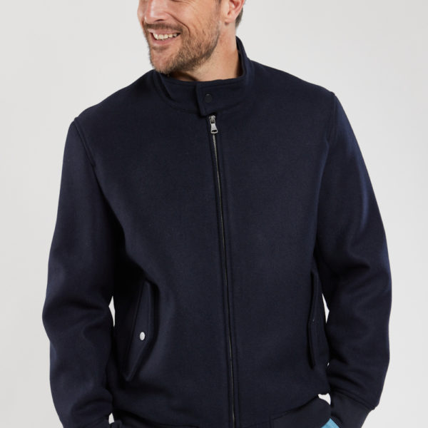 BERAC Blouson zippé Bérac - laine Homme Marine deep 2XL