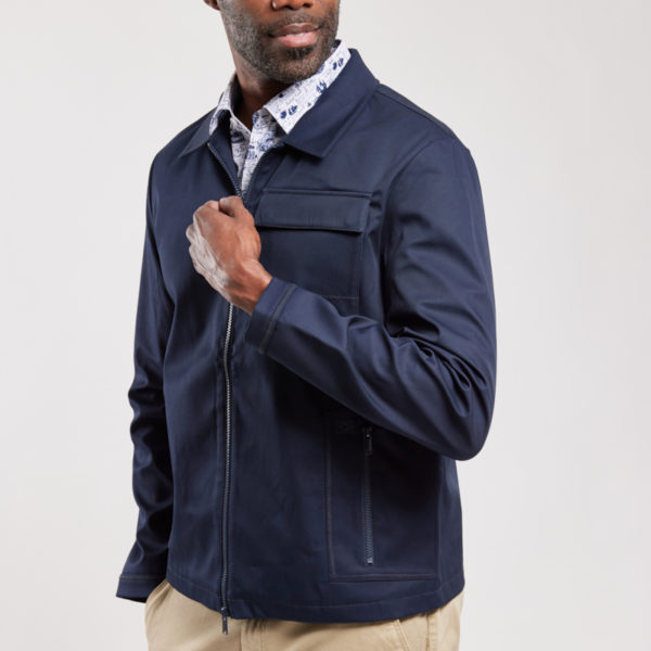 ARMOR-LUX Veste zippée déperlante Homme Marine deep XL