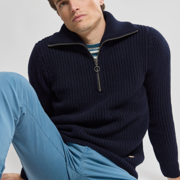 ARMOR-LUX Pull camionneur Héritage- laine Homme Navire 3XL