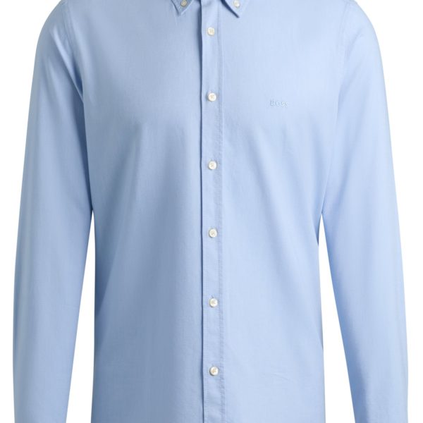Chemise Regular en coton avec col à pointes boutonnées – Hugo Boss