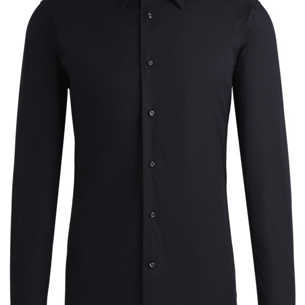 Chemise Slim en popeline stretch de coton mélangé – Hugo Boss