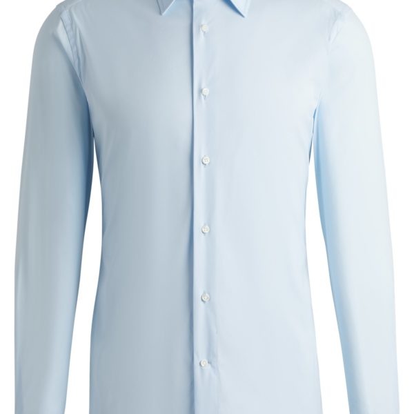 Chemise Slim en popeline stretch de coton mélangé – Hugo Boss
