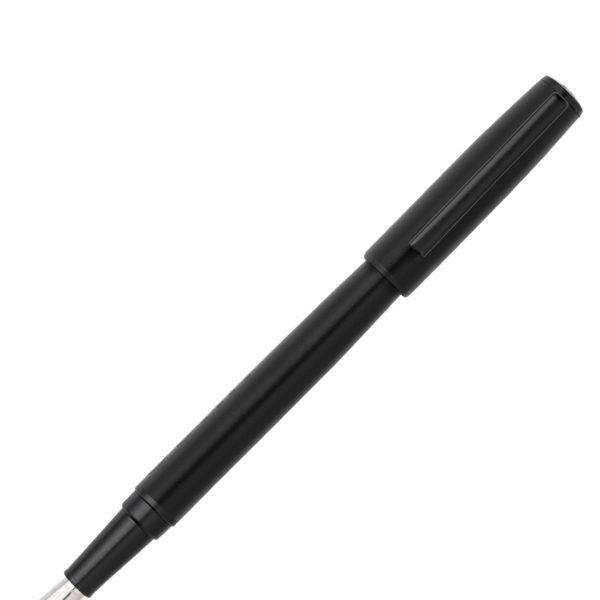 Stylo-plume noir avec logo ton sur ton – Hugo Boss