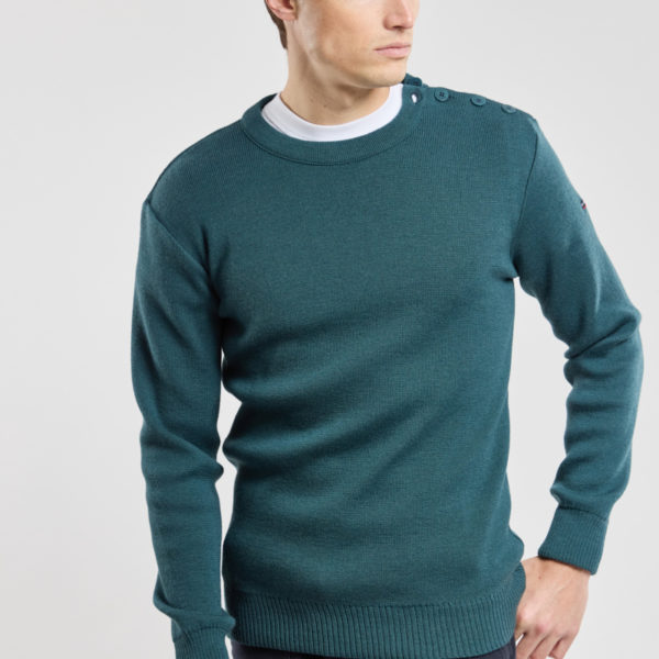 ARMOR-LUX Pull marin "Gavrinis" - laine Homme Dark storm 4XL