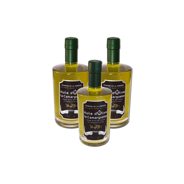 La Vernède Huile d’olives – Coffret 2 b. de 500ml + 1 b. de 350ml