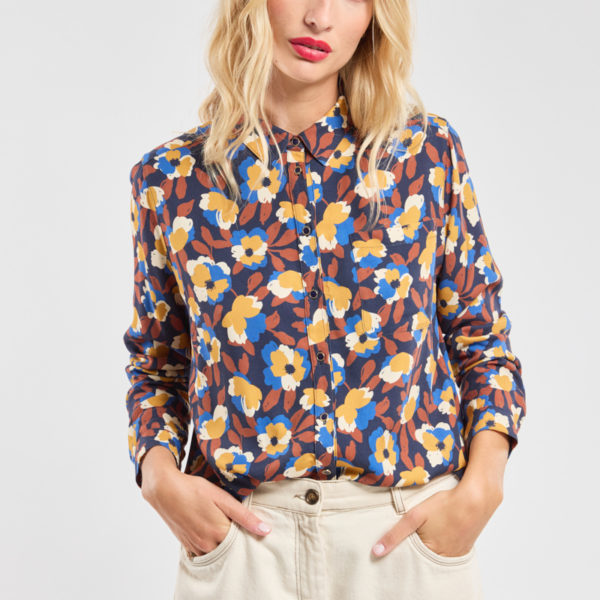 ARMOR-LUX Chemisier fleuri Femme Imprimé Deauville H24 XXL - 46