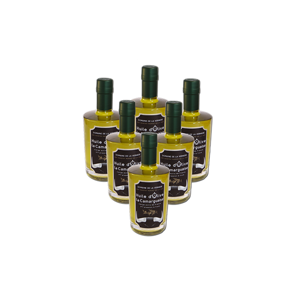 La Vernède Huile d’olives – Cuvée Grande Réserve – 6 Bouteilles de 500ml