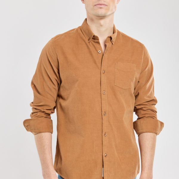 BERMUDES Chemise ESTEBAN - velours côtelé Homme CARAMEL XXXL