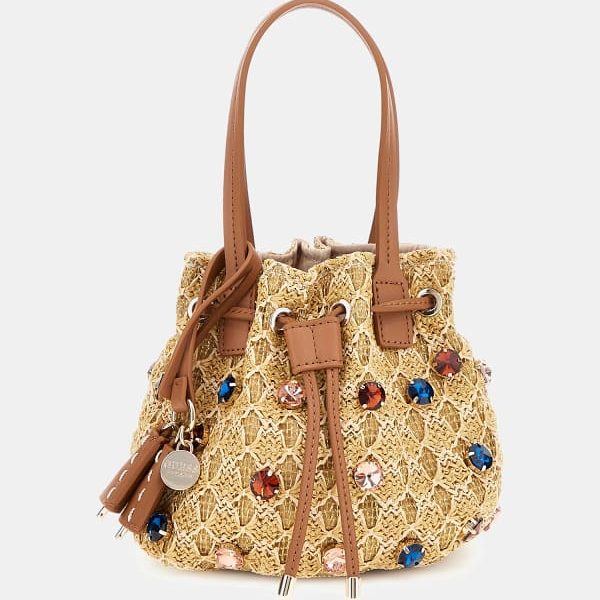 Sac Seau En Raphia Loreny – Guess