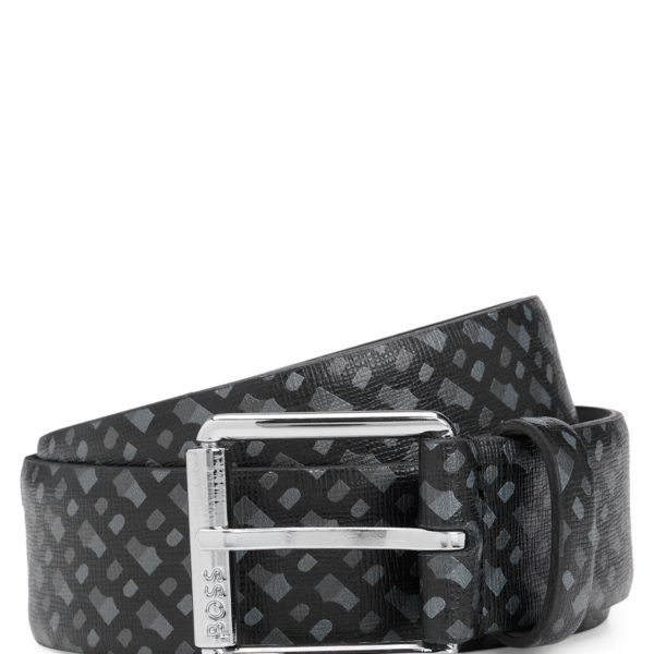 Ceinture en cuir italien avec imprimé monogramme – Hugo Boss
