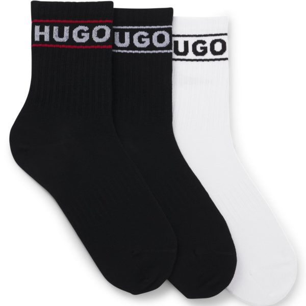 Lot de trois paires de chaussettes à logo – Hugo Boss