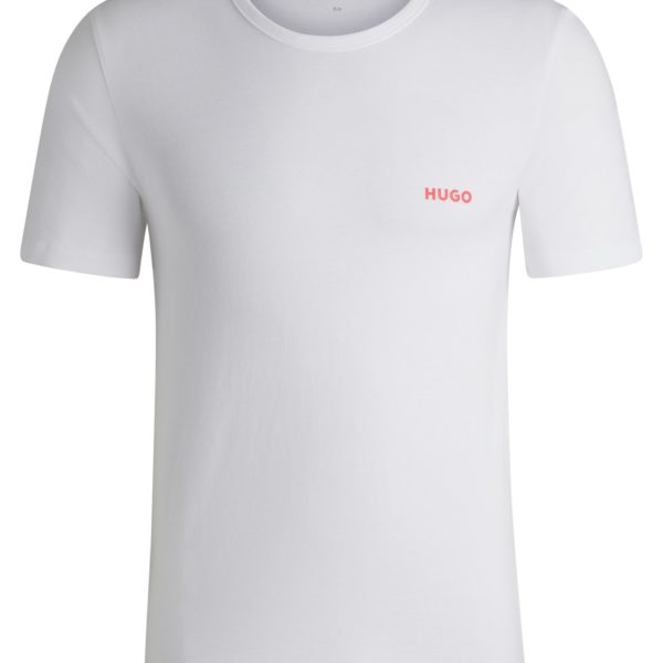Lot de trois t-shirts en coton à logo imprimé – Hugo Boss