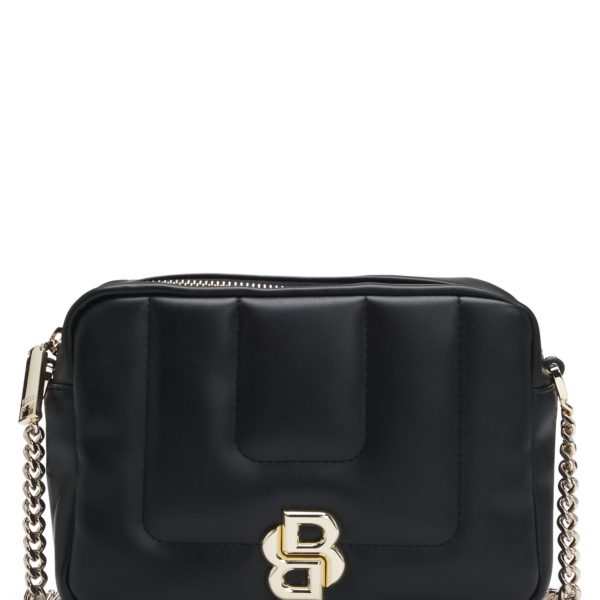 Sac porté croisé matelassé avec monogramme Double B en métal – Hugo Boss