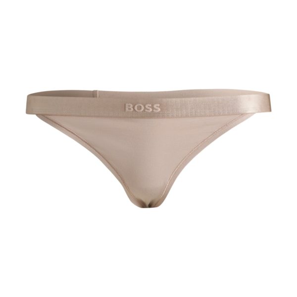 String en coton mélangé avec taille logotée – Hugo Boss