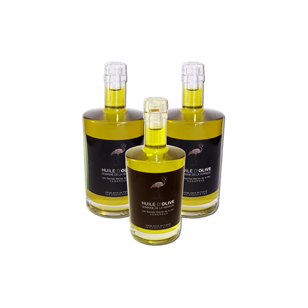 La Vernède Huile d’olives – Coffret 2 b. de 500ml + 1 b. de 350ml