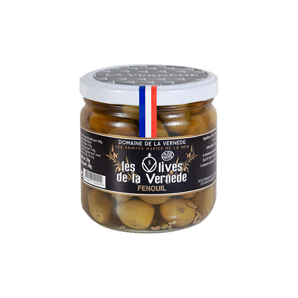 La Vernède Huile d’olives – Pot d’Olives Aglandau Fenouil 200g