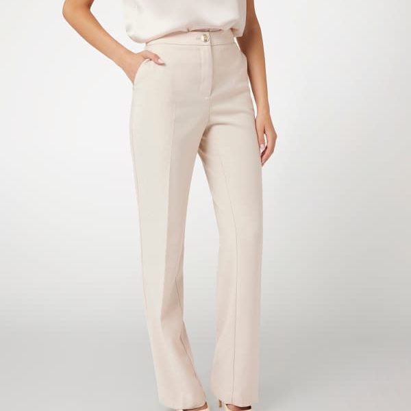 Pantalon En Laine Avec Monogramme Marciano – Guess