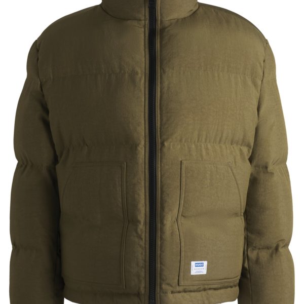 Doudoune Regular déperlante avec étiquette logotée – Hugo Boss