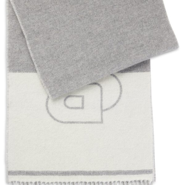 Écharpe en laine mélangée à monogramme Double B – Hugo Boss