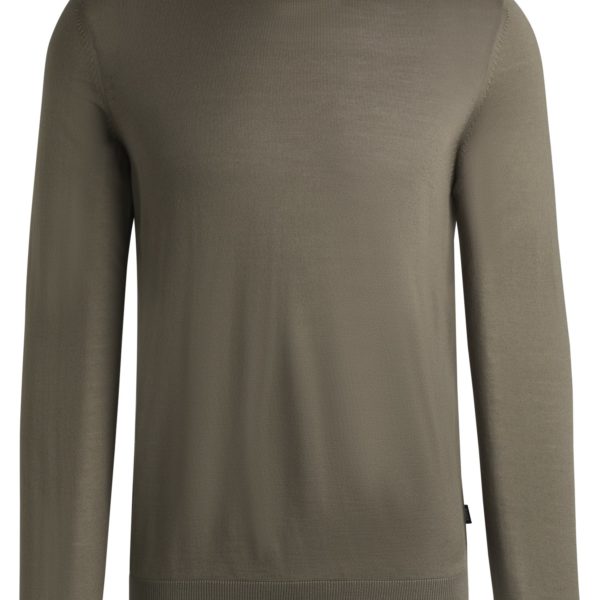 Pull Regular à col roulé en laine mérinos – Hugo Boss