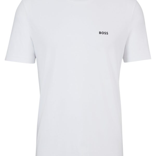 T-shirt Regular en coton stretch avec logo contrastant – Hugo Boss