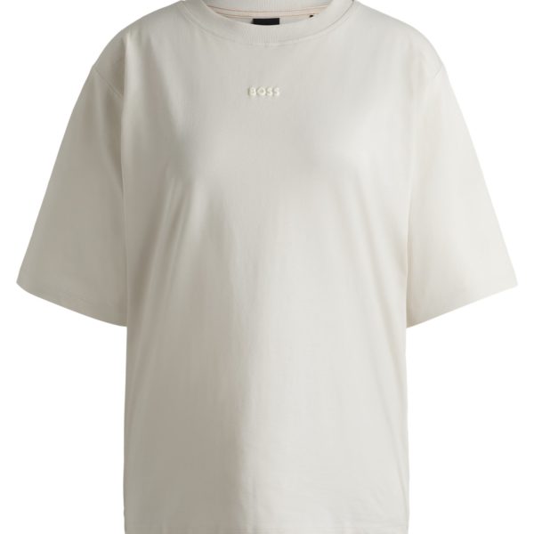 T-shirt en jersey de coton avec logo imprimé – Hugo Boss