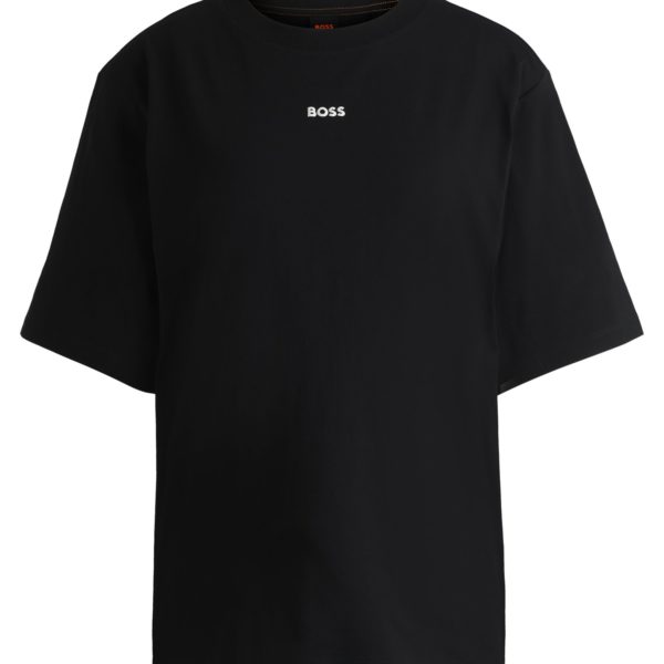 T-shirt en jersey de coton avec logo imprimé – Hugo Boss