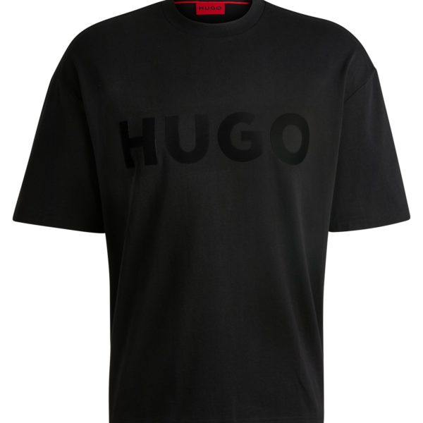 T-shirt oversize en coton à logo réfléchissant – Hugo Boss