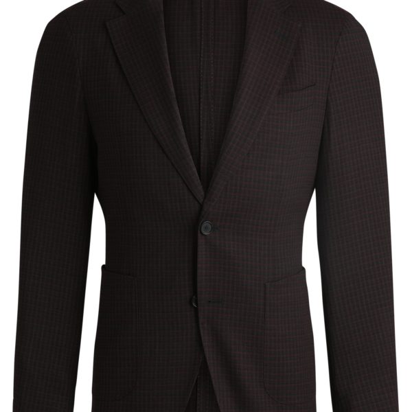 Veste Slim en laine mélangée à carreaux – Hugo Boss