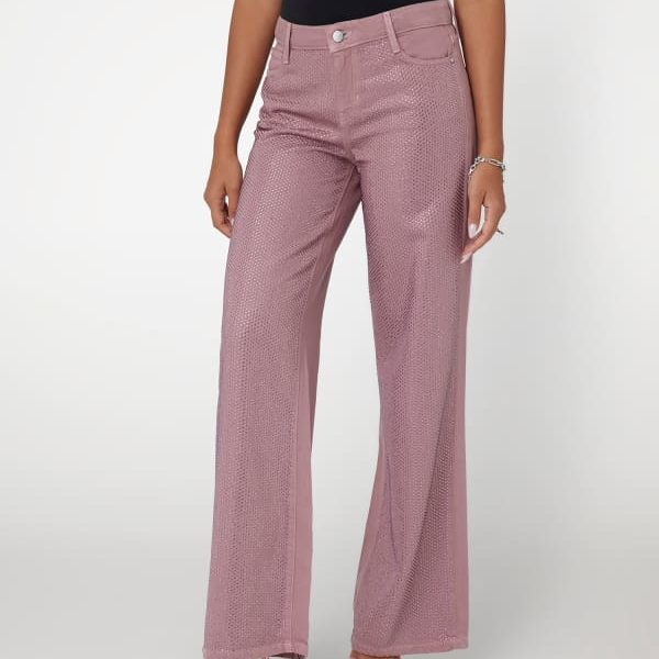 Pantalon Palazzo Sexy Avec Strass – Guess