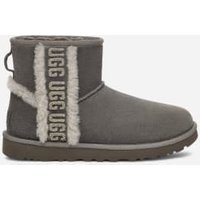 UGG Classic Mini Shearling Logo in Black, Taille 43, Cuir