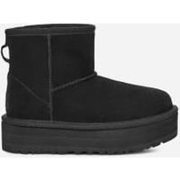 UGG Botte Classic Mini Platform pour Grand Enfant in Black, Taille 36, Daim