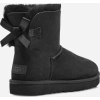Botte UGG Mini Bailey Bow II pour femme | UGG UE in Black, Taille 38, Daim