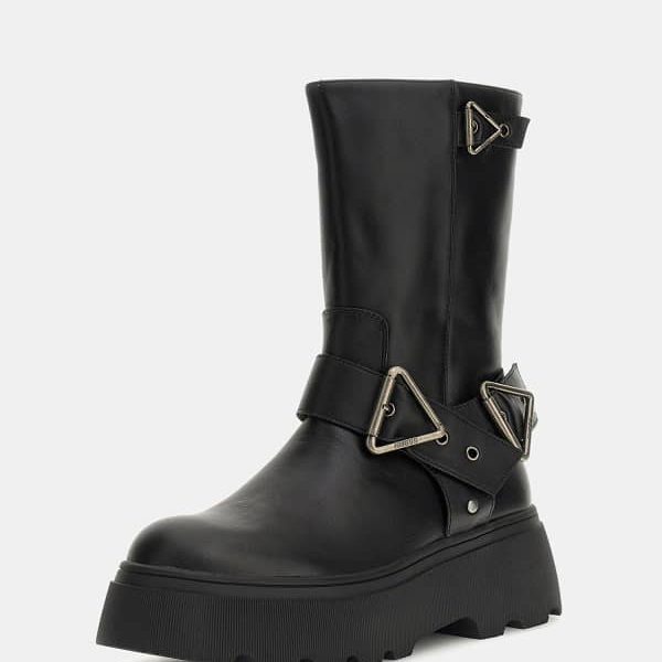 Bottines Nuria Cuir Véritable – Guess