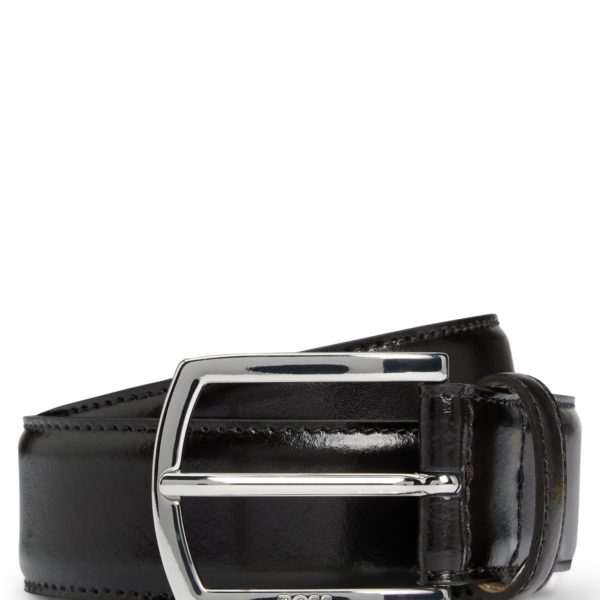 Ceinture en cuir italien avec boucle logotée et doublure intégrale – Hugo Boss