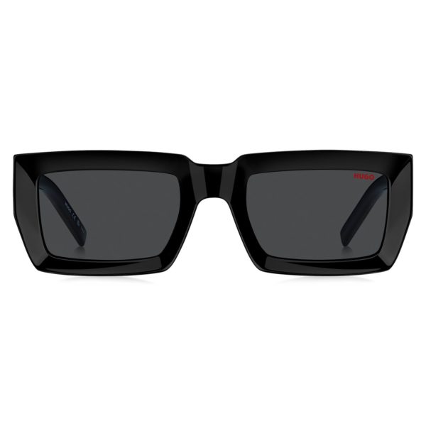 Lunettes de soleil noires avec branches à logo revisité – Hugo Boss