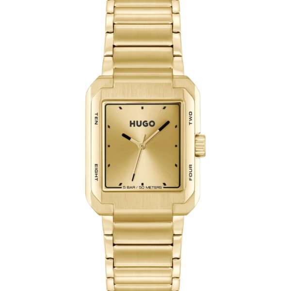Montre dorée avec bracelet à maillons – Hugo Boss