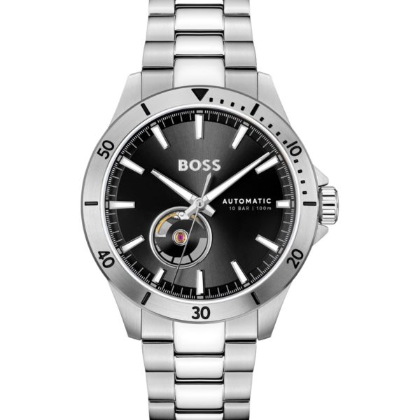 Montre en acier inoxydable à mouvement automatique japonais – Hugo Boss