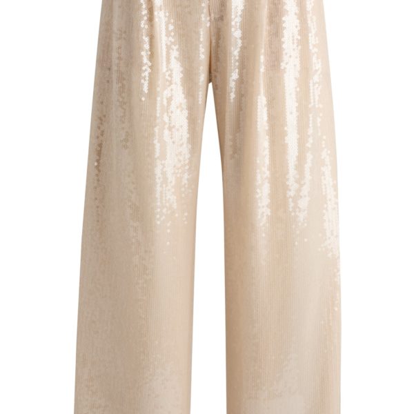 Pantalon droit en tissu stretch à sequins – Hugo Boss