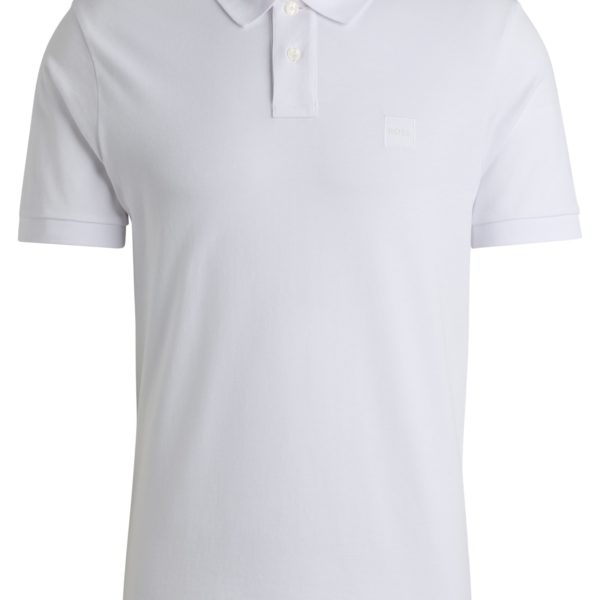 Polo Slim en coton stretch à patch logoté – Hugo Boss
