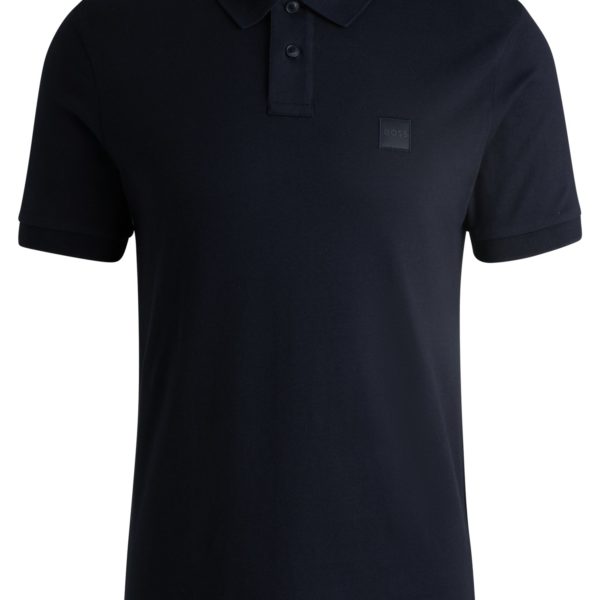Polo Slim en coton stretch à patch logoté – Hugo Boss