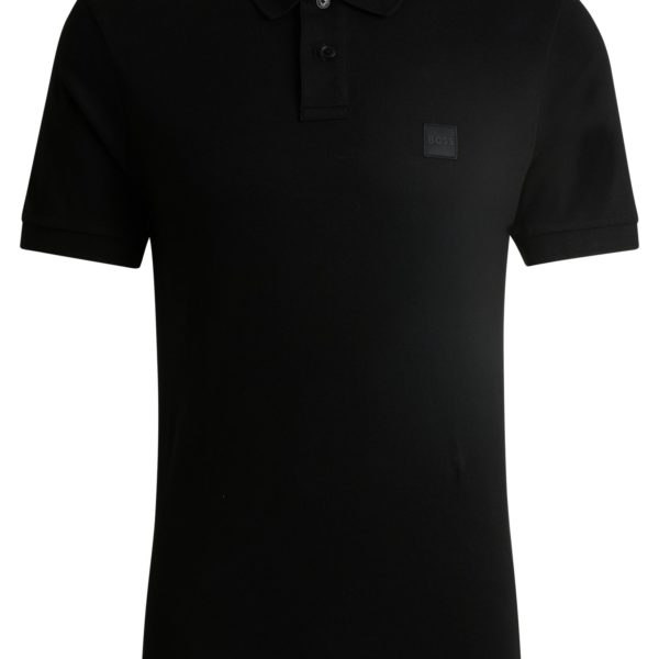 Polo Slim en coton stretch à patch logoté – Hugo Boss