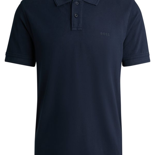 Polo en piqué de coton avec logo imprimé – Hugo Boss