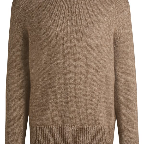 Pull Relaxed en laine, soie et poils de bison – Hugo Boss