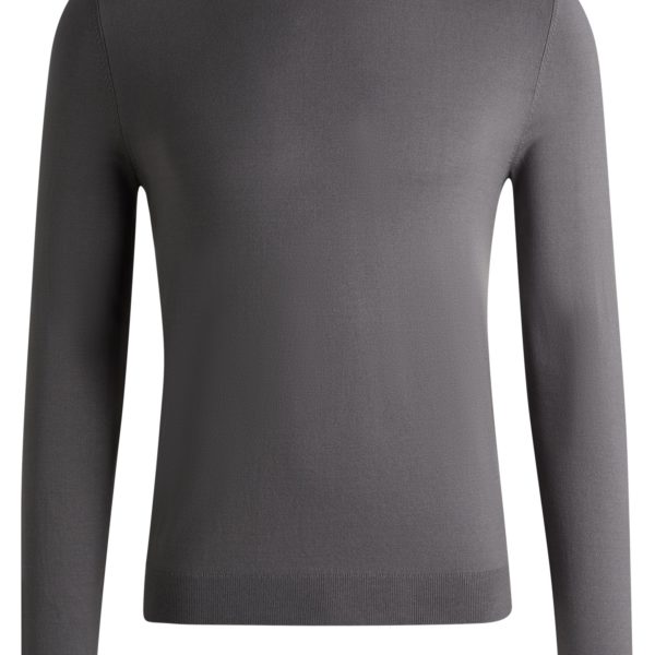 Pull Slim à col rond en fils doux – Hugo Boss