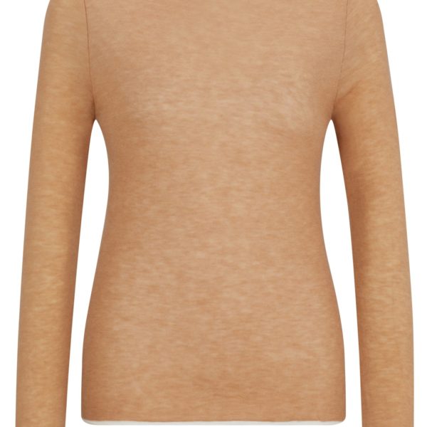 Pull d’équitation en douce maille bicolore – Hugo Boss
